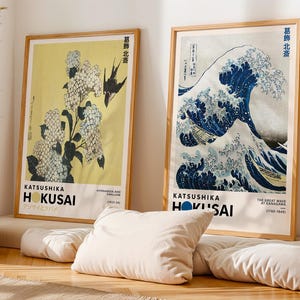 Katsushika Hokusai Set of 6 Print | Hokusai Wall Art | Hokusai Art Print | Japanese Wall Art | Japanese Woodblock | Ukiyo-e Print image 9