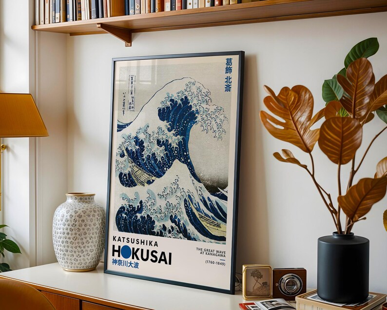 Katsushika Hokusai Set of 6 Print | Hokusai Wall Art | Hokusai Art Print | Japanese Wall Art | Japanese Woodblock | Ukiyo-e Print image 12