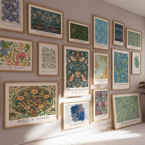 William Morris 50 Prints Mega Bundle | Morris Print Set | William Morris Poster | Botanical Print Set | William Morris Famous Pattern