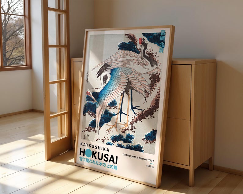 Katsushika Hokusai Set of 6 Print | Hokusai Wall Art | Hokusai Art Print | Japanese Wall Art | Japanese Woodblock | Ukiyo-e Print image 14