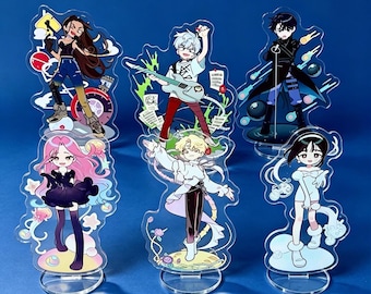 Présentoir acrylique Alien Stage, support double face, Ivan, Luka, Sua, Hyuna, Till, Mizi, cadeau anime, cadeau pour un ami, cadeau Alien Stage