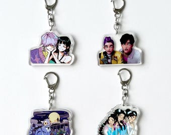 K-Pop Demon Hunter Acrylic Keychains, Double-sided Acrylic Keychains, Zoey, Mira, Rumi, Anime Keychains, Anime Gifts for friends