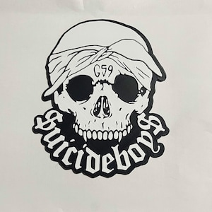Suicideboys and Lil Peep Fan art 3d Printed Wall hanging print.