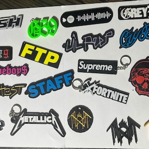 Llaveros impresos en 3D de Suicideboys y más