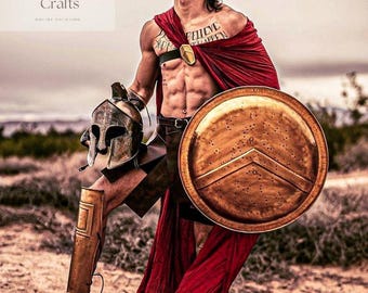 Handcrafted Spartan Warrior Costume: Greek Armor Set - Halloween Cosplay