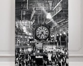 Printable London Waterloo Industrial Black & White Photography Minimalist City Architecture Wall Art Monochrome UK Travel Decor Artwork