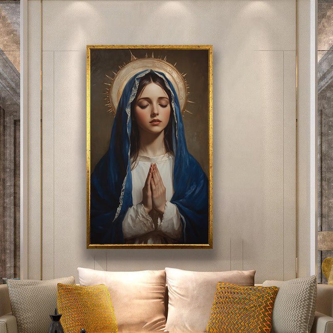 english-virgin-mary-oil-painting-canvas-wall-art-mother-mary-portrait