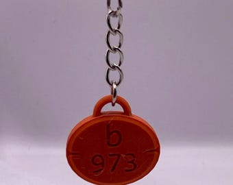 Adderall pill keychain