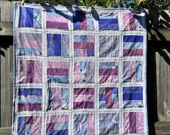 Violet Butterfly Baby Quilt