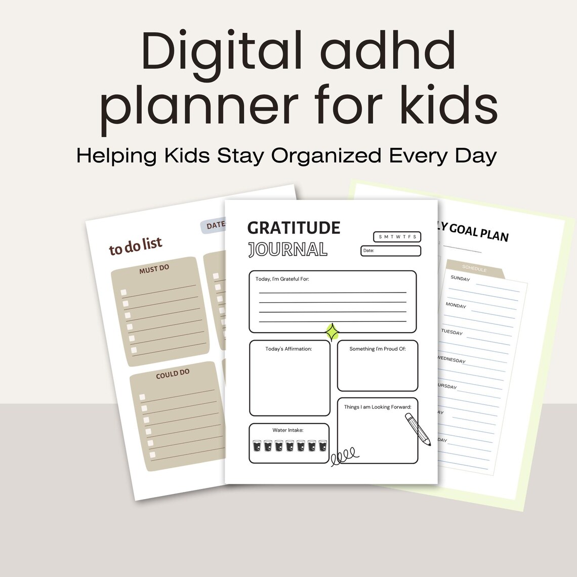 ADHD Planner for Kids | Daily Routine & Task Organizer - Etsy