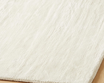 Alfombra Anders Ivory TENCEL™ Lyocell de 9'x12' / Alfombra tejida a mano