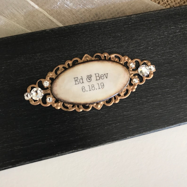 Wedding Photo Frame Gift Unique Personalize Plaque Anniversary Engagement New Baby Special Occasion First Christmas Wood