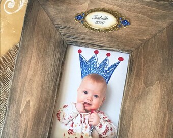 Wedding Photo Frame Gift Unique Personalize Plaque Anniversary Engagement New Baby Special Occasion First Christmas Wood