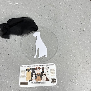 Great Dane Christmas Ornament Big Dog Gift for Great Dane Lovers Handmade Dog Rescue Holiday Decor