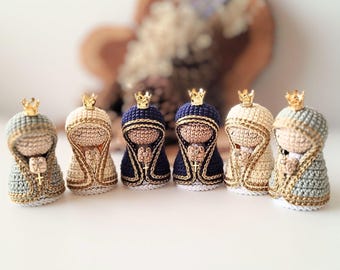 Patrón Mini Nuestra Señora Aparecida Amigurumi – Crochet PDF