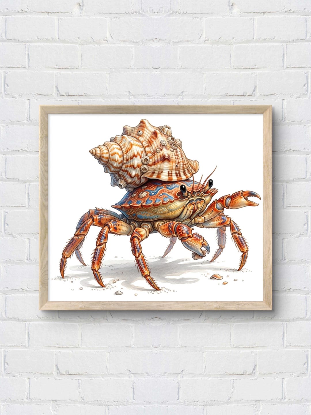 Crab And Insect Shell Patterns Crab and Seashell Cross Stitch Pattern: Sea Creatures Embroidery Pdf ...