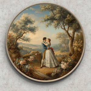 Rococo French Valentines Cross Stitch Pattern: Baroque Vintage  Embroidery Hoop Pdf (Digital Download)