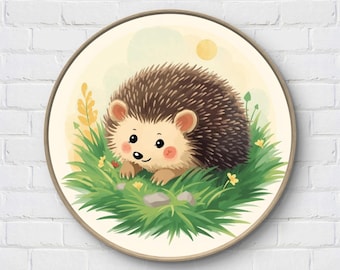 Hedgehog Cross Stitch Pattern: DIY Nursery Decor (Digital Download)