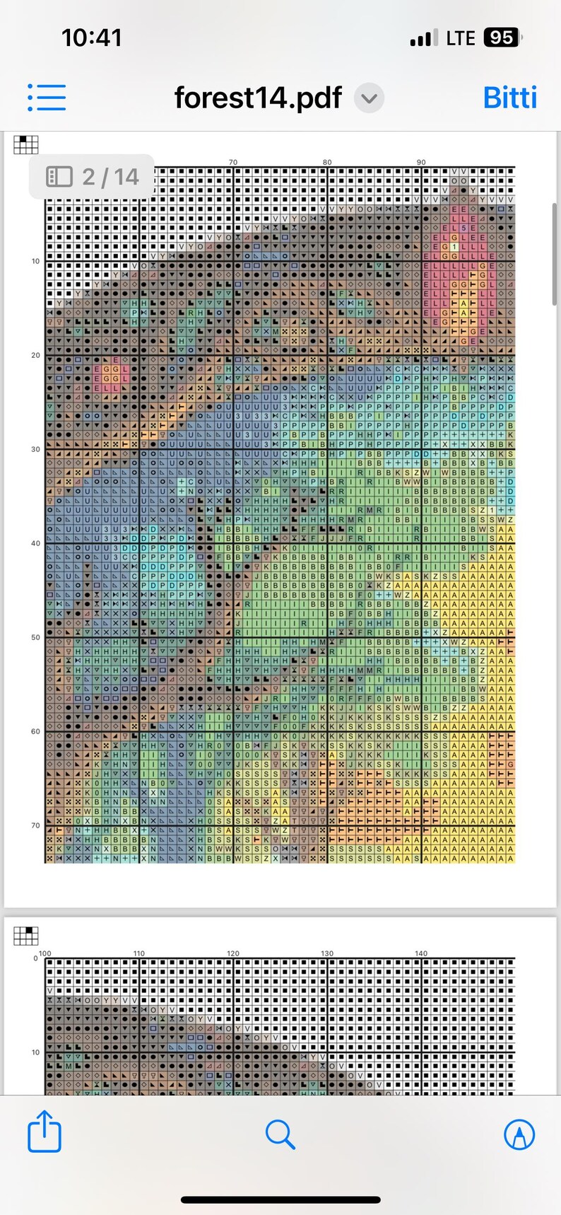 Enchanted Forest Cross Stitch Pattern: Dreamy Fantasy Landscape ...