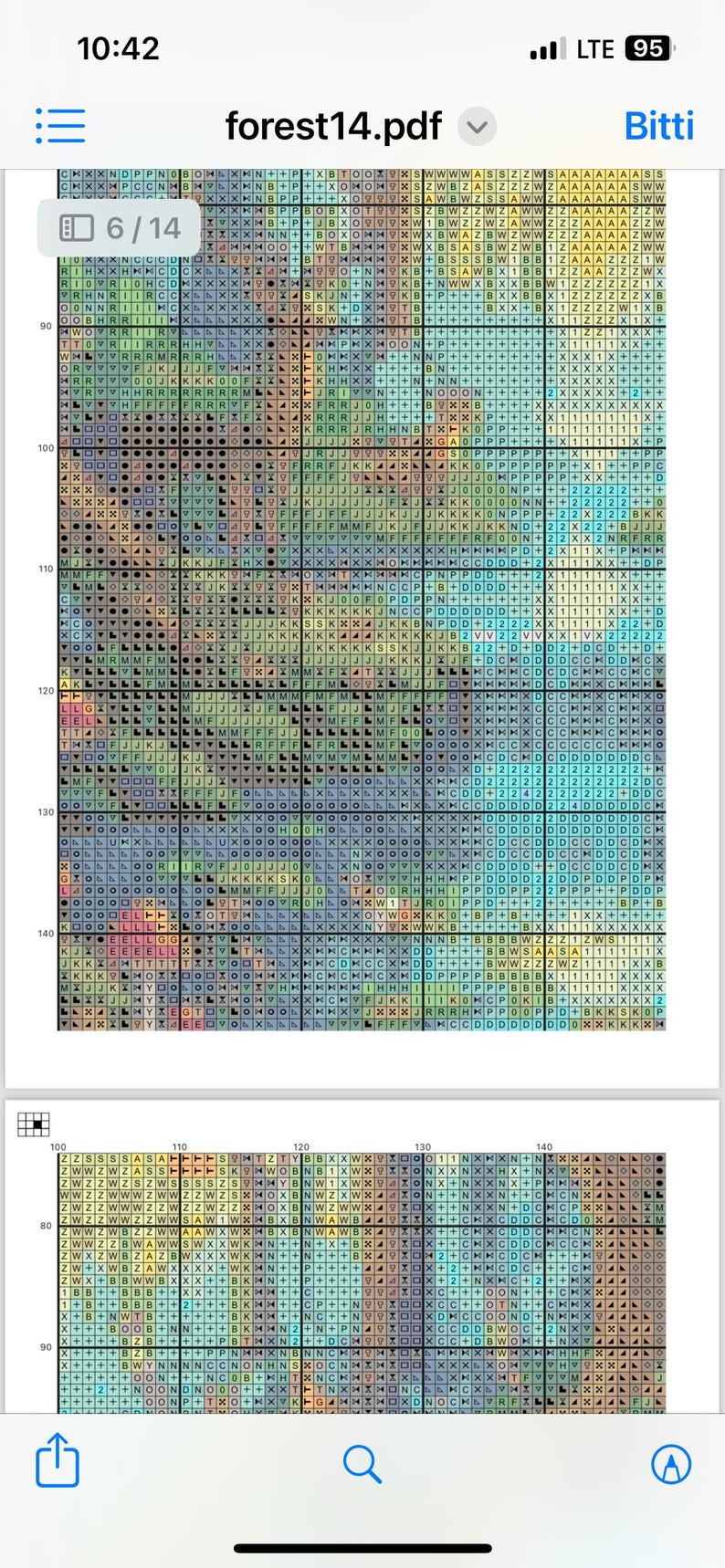 Enchanted Forest Cross Stitch Pattern: Dreamy Fantasy Landscape ...