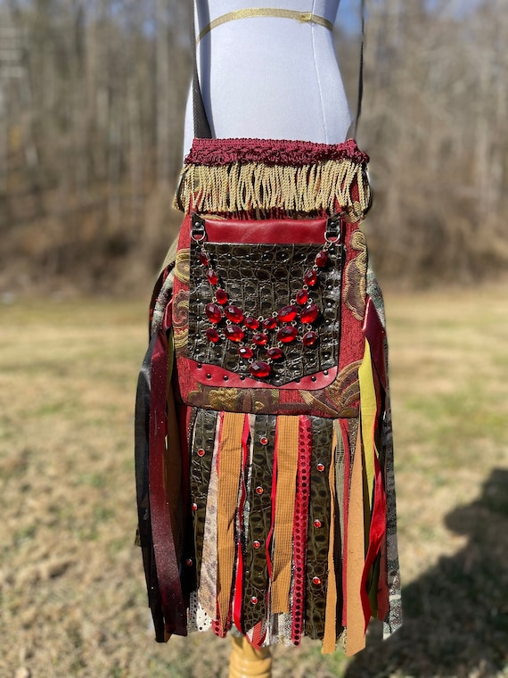 Hippie fringe purse clearance