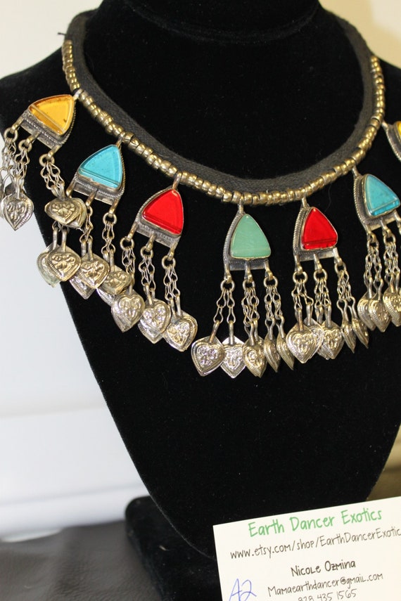 Vintage Tribal Necklace with bells, Tribal belly … - image 3