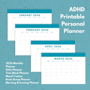 ADHD-dagplanner afdrukbaar | Canvaplanner voor uitvoerende disfunctie | Brain Dump & Focus Planner | Neurodivergente organisator