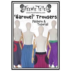 Pantalón Harouel - Patrón de costura digital + Descarga Tutorial