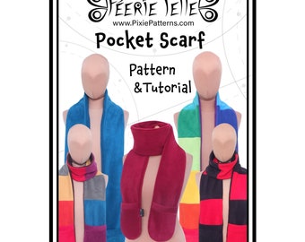 Pocket Scarf - Digital Sewing Pattern + Tutorial Download