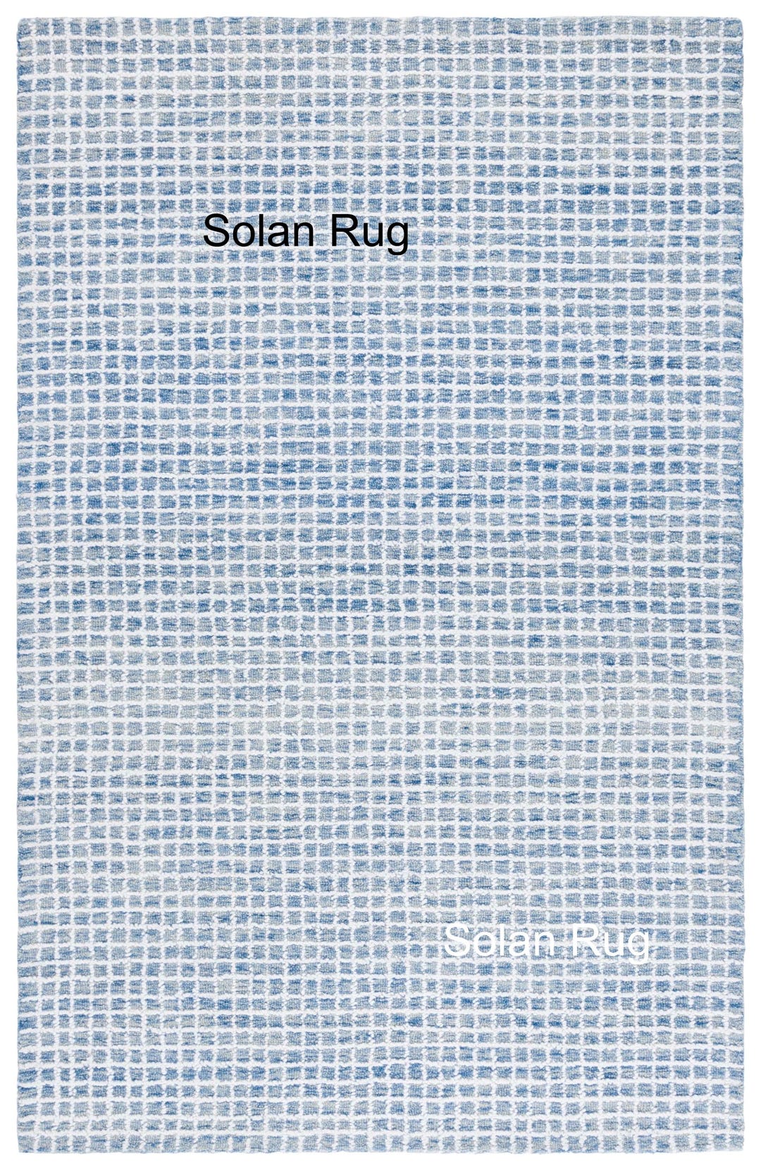 Light Blue Rug Patterns Hand-tufted Wool Area Rug – Light Blue Checkerboard Pattern - Etsy
