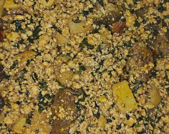 Half tray Egusi soup with assorted meat