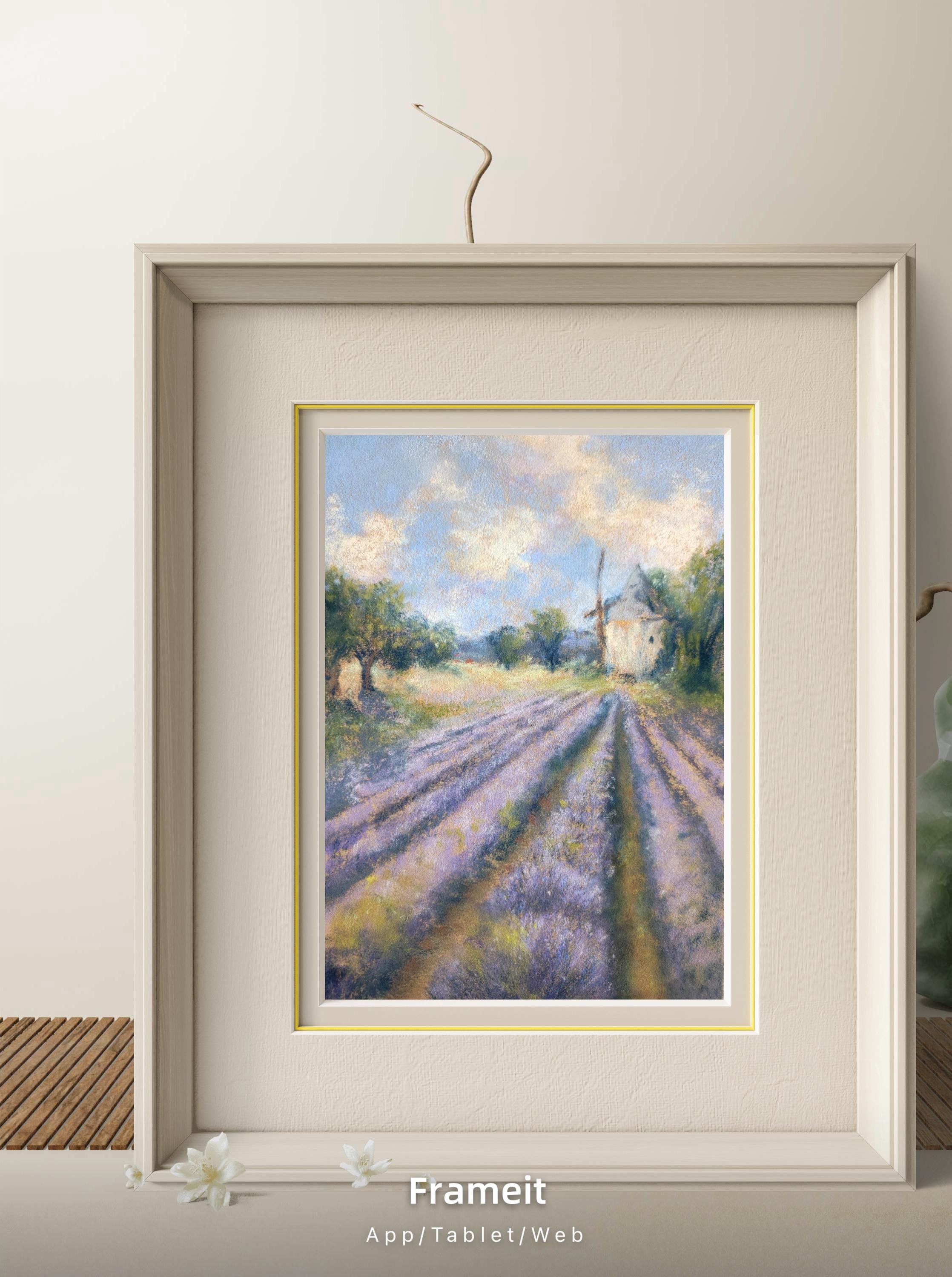 Cadre Tapisserie Fine Le moulin De Daudet Provence Créations le