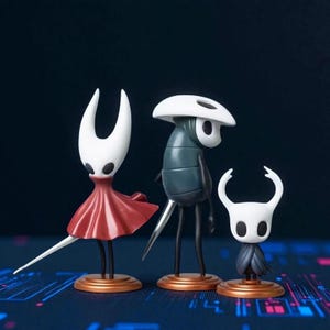 Hohle Ritterfiguren Set | Ritter, Hornisse, Eichhörnchen | Gamer Geschenk