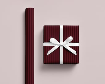 Classic Red Stripe Wrapping Paper | Elegant Seasonal Gift Wrap