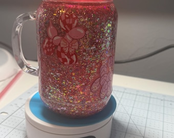 Vaso de bola de nieve en tarro Mason de 20 oz