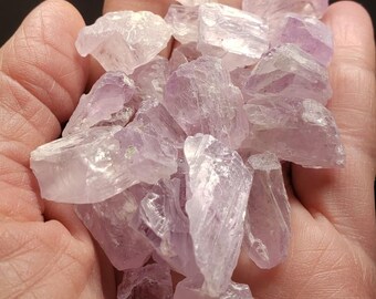 Kunzite, met de hand geselecteerde 100 gram gemmy Pink Kunzite-stukken