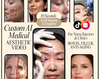 Vídeo médico personalizado con IA / Explicación sobre bótox, rellenos y tratamientos antienvejecimiento (30 segundos)