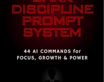 AI Discipline Prompts System | Productivity & Focus Prompts | Mindset Habit Builder | Digital Planner PDF | Printable Routine Tracker