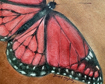 insect bug Mexican kite Butterfly Art PRINT Still Life- Original Oil Painting bathroom hallway art moth