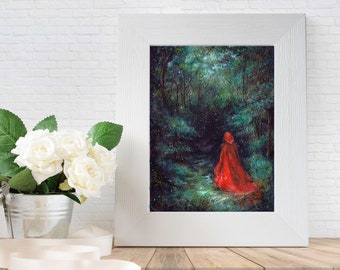 Red Riding Hood Art Etsy Red Riding Hood Art Etsy