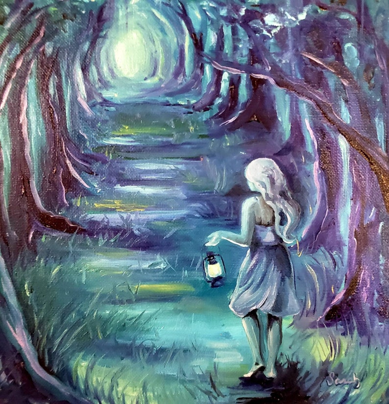 Self Discovery Original Oil on Canvas Painting Exploring - Etsy