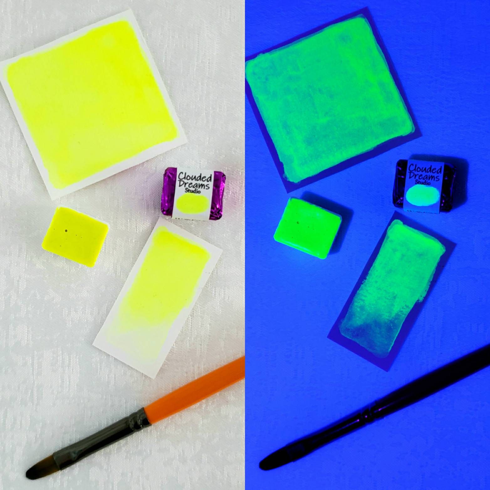 Highlighter Yellow Neon Fluorescent Handmade Artisan Etsy