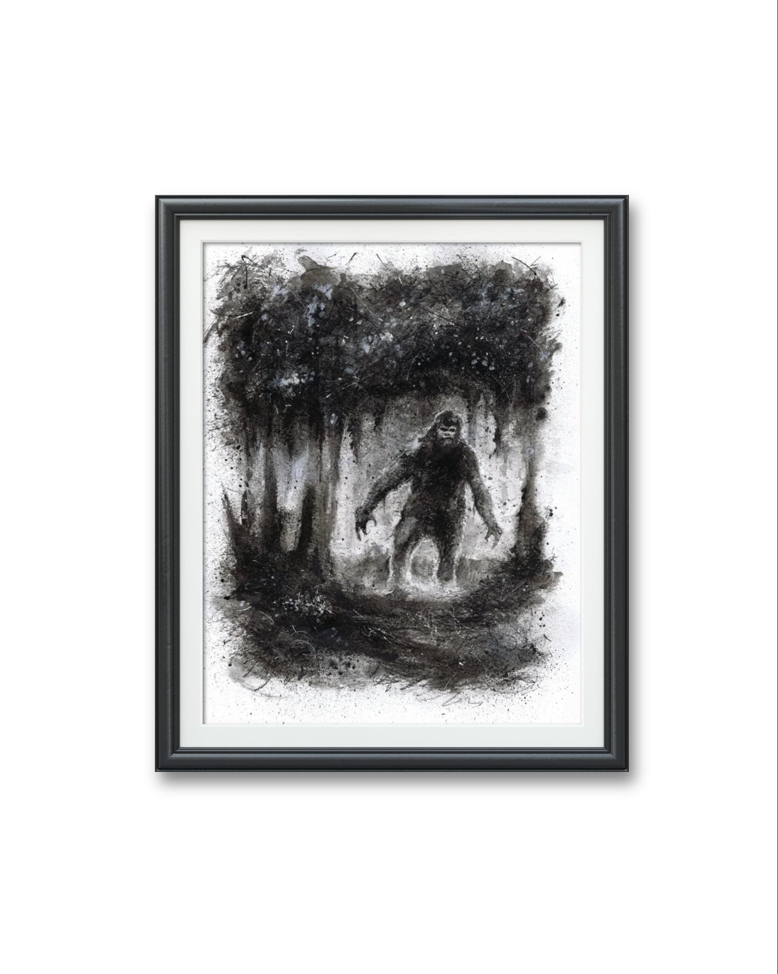 Sasquatch, Bigfoot Yeti- Original Art PRINT, Watercolor