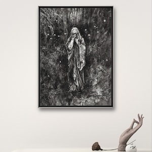 La Llorona- Legend of Weeping Woman Art PRINT, Original Watercolor ...