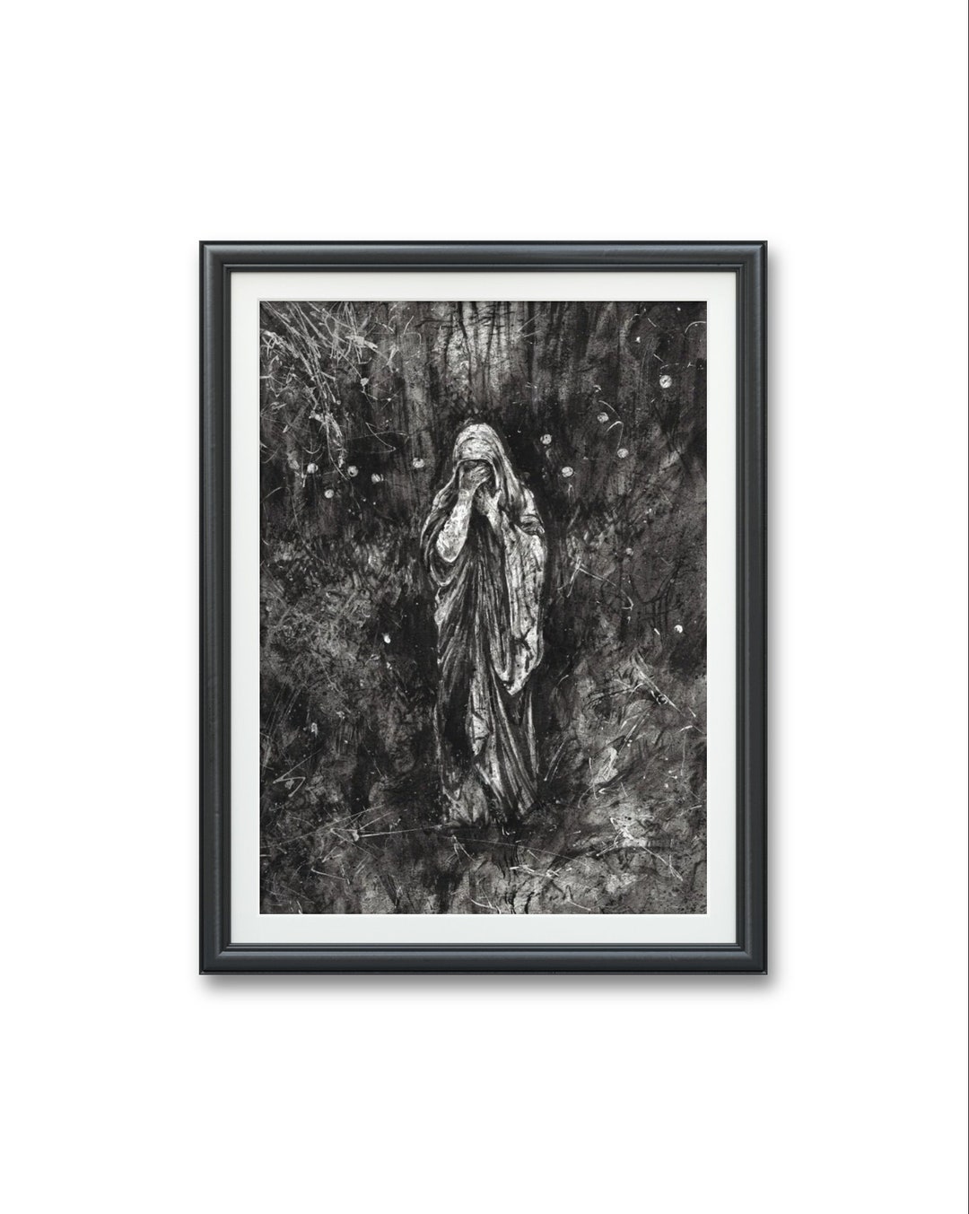 La Llorona- Legend of Weeping Woman Art PRINT, Original Watercolor ...