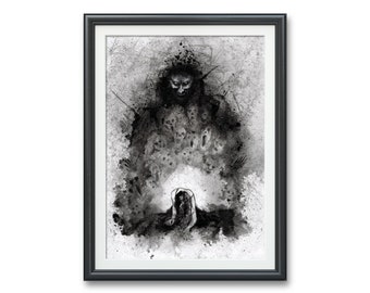Inner Voices- Art PRINT, Original Watercolor Illustration Artwork