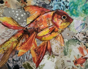 【絵画】ネイチャーアート　「金魚」原画 il_340x270.3291821734_f5tc.jpg