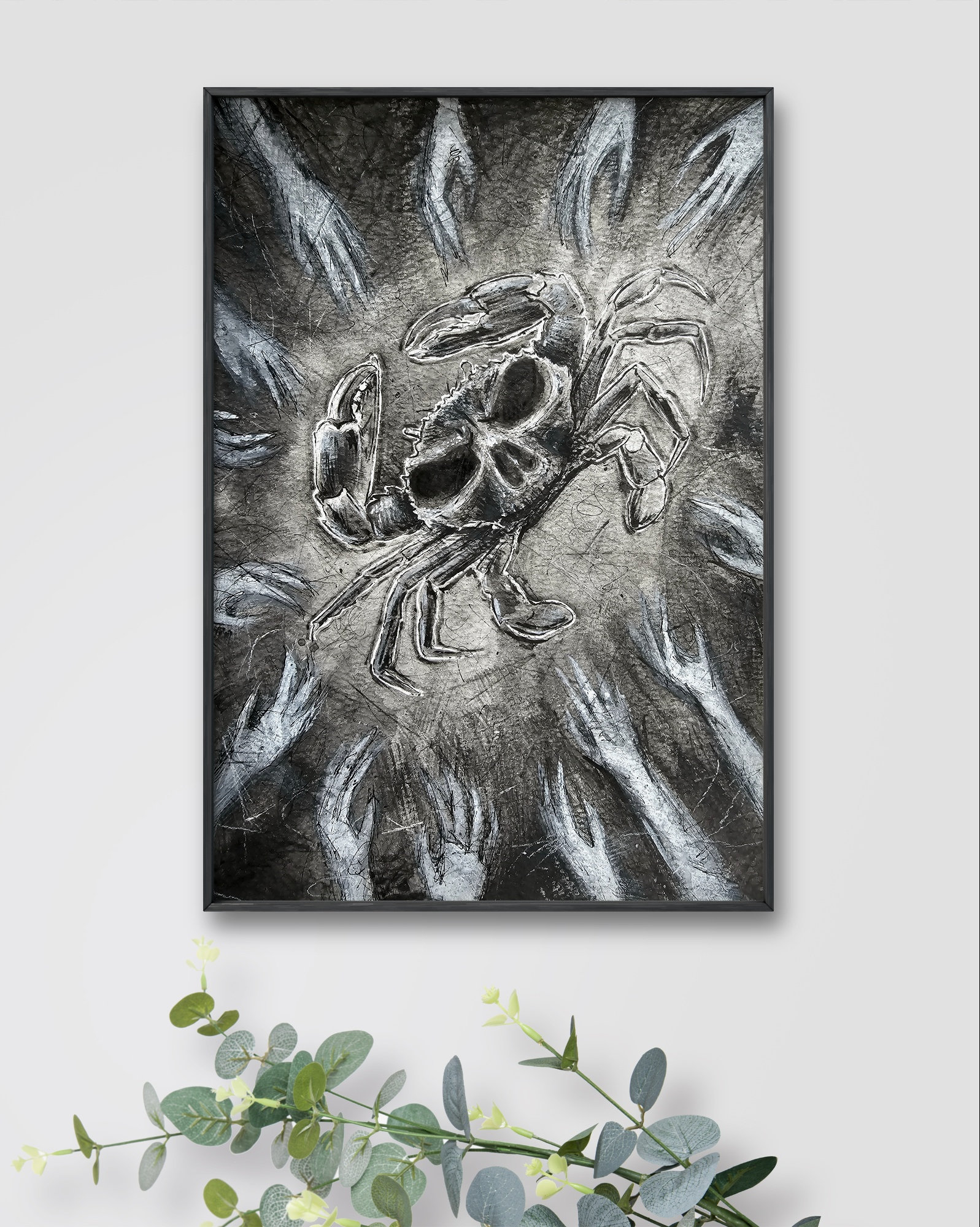 蟹絵作家の中鉢L 蟹絵作家の中鉢L