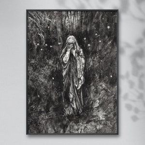 La Llorona- Legend of Weeping Woman Art PRINT, Original Watercolor ...