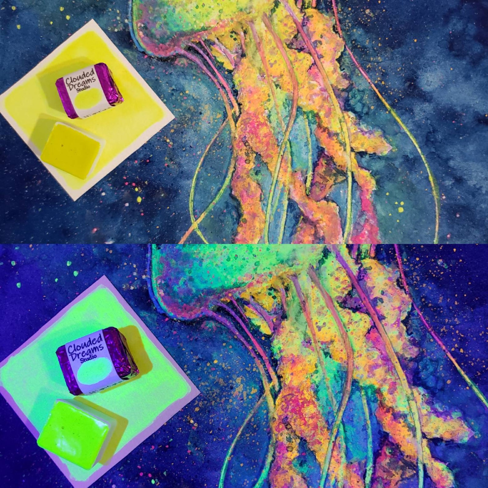 Highlighter Yellow Neon Fluorescent Handmade Artisan Etsy